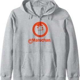 Maruchan Instant Lunch Classic Happy Face Vintage Logo Zip Hoodie