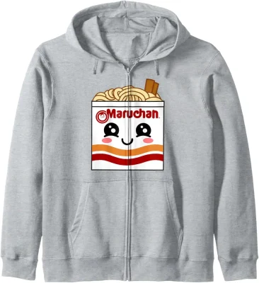 Maruchan Instant Lunch Kawaii Ramen Cup Logo Zip Hoodie
