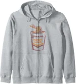 Maruchan Instant Lunch Ramen Cup Art Logo Zip Hoodie