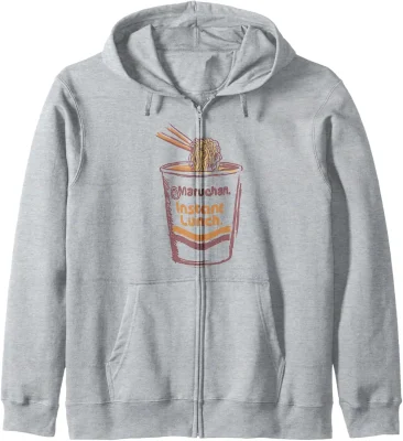 Maruchan Instant Lunch Ramen Cup Art Logo Zip Hoodie