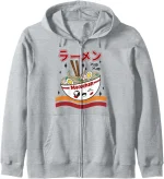 Maruchan Yum Yum Winking Noodle Bowl Poster Zip Hoodie