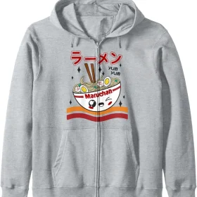 Maruchan Yum Yum Winking Noodle Bowl Poster Zip Hoodie