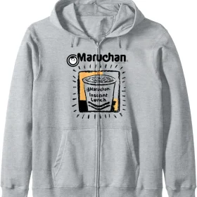 Maruchan Instant Lunch Ramen Cup Crayon Drawing Logo Zip Hoodie