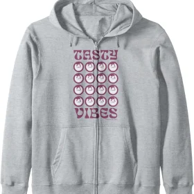 Maruchan Instant Lunch Groovy Tasty Vibes Grid Logo Zip Hoodie