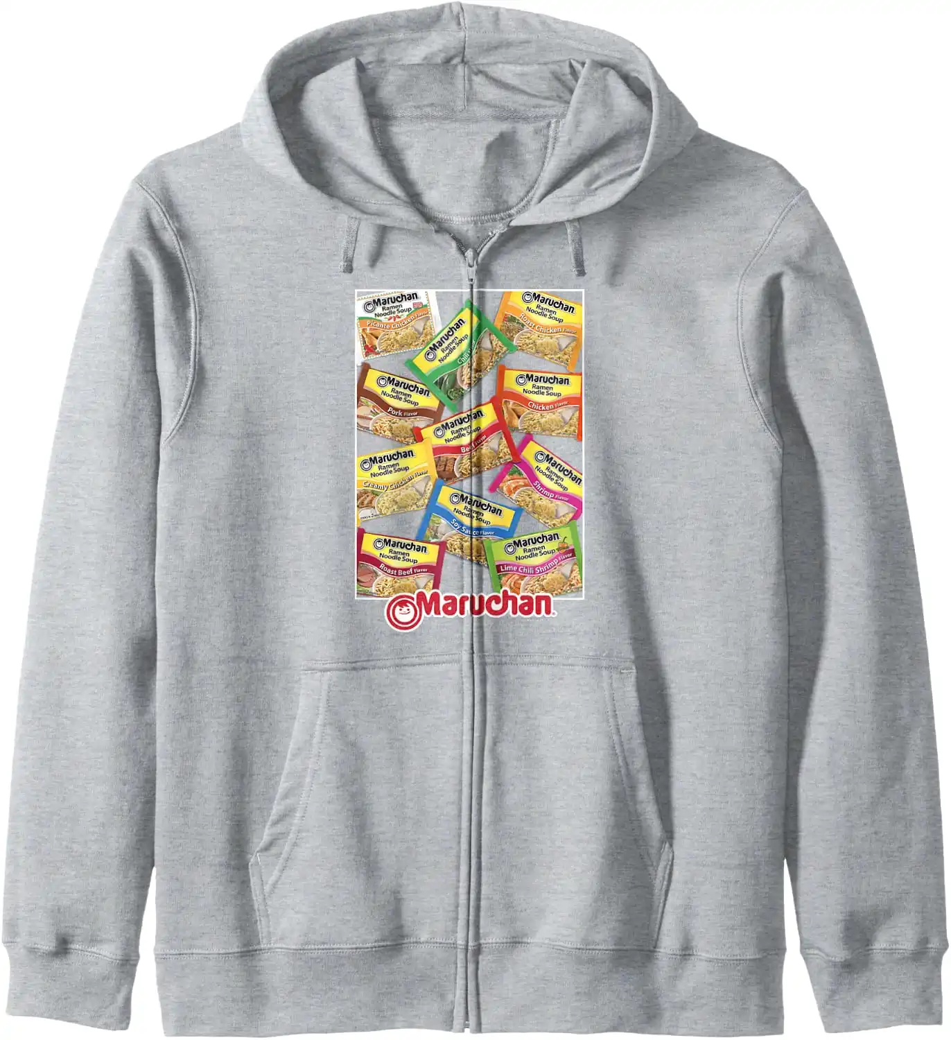 Maruchan Ramen Noodle Flavor Profiles Poster Zip Hoodie